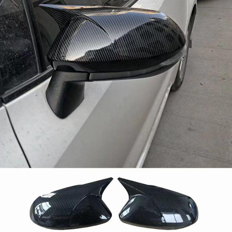 2pcs carbon fibre Rear View Mirror Cover For Toyota Corolla E210 ~ Car Rearview Mirror Cap