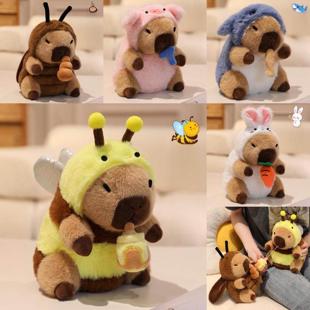 Capybara Plüschtier mit verwandelbarem Seil für Kinder Kinderzimmerdeko