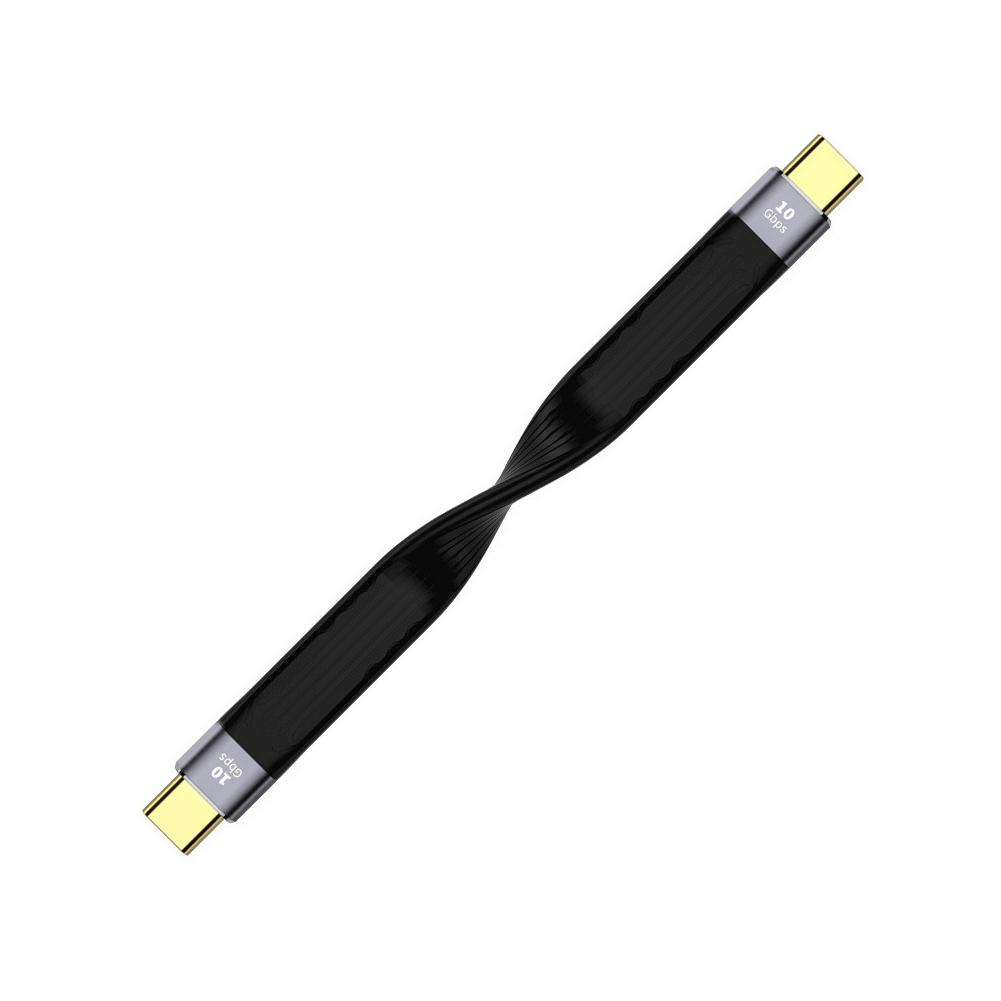 USB A to Type C PD fast charging USB3.1 high-speed hard drive 10Gbps transmission 13CM charging ultra-short portable data cable