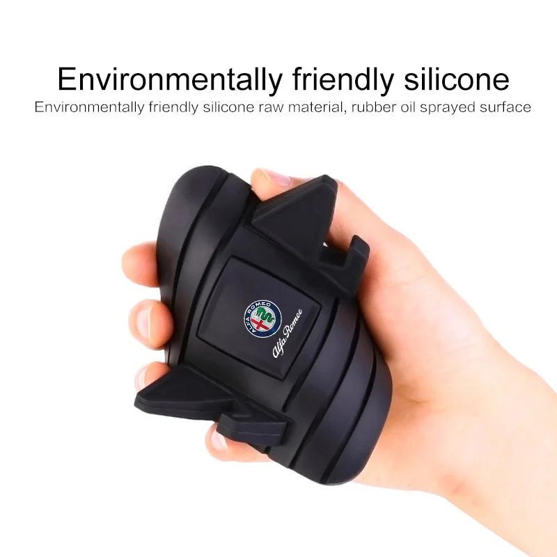For Alfa Romeo Giulia Stelvio Giulietta 156 159 Mito Tonale Silicone Car Phone Holder Phone Anti-slip Mount Stand GPS Bracket