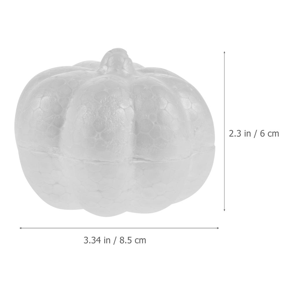 24 Pcs Foam Pumpkin Carving Supplies DIY Artificial Ornament Simulation Decor Decorations Halloween Vivid Craft