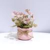1/4 Stück Simulierte Topfpflanzen Niedliches Phalaenopsis-Design Bürodekor Rosa Thema Geschenk Mini Party 13cm