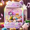 Diy Automatic Doll Machine Kids Coin Operated Play Game Small Claw Catch Toys Crane Machines Music Doll For Christmas Gifts