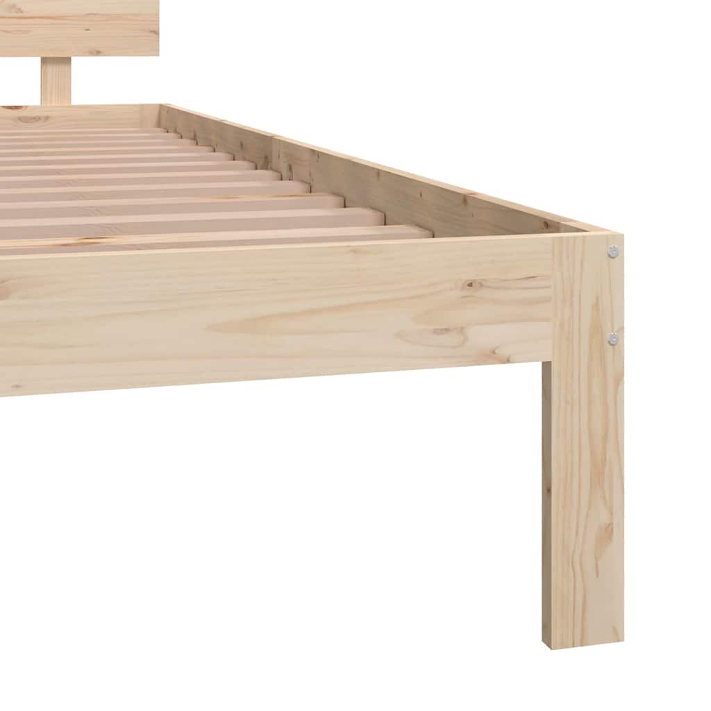 Solid Pine Wood Bed 200x200 cm
