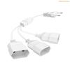 K1AE Power Extension Splitters Cable European Standard Designs Strong EU Power Cable Splitters For Multiple Electronics Use