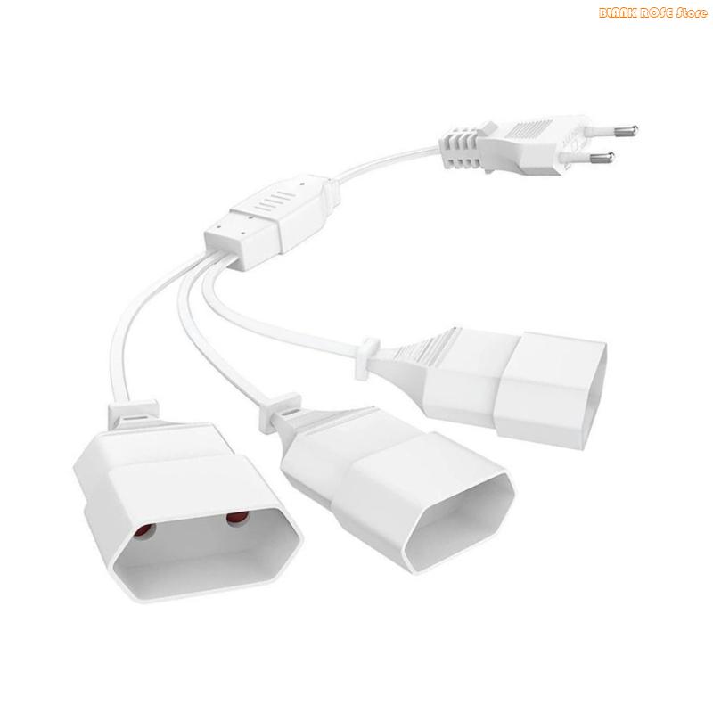 K1AE Power Extension Splitters Cable European Standard Designs Strong EU Power Cable Splitters For Multiple Electronics Use