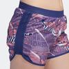 Adidas Abstract Pattern Printed Elastic Waist Running Shorts Women Shorts Purple FL7253