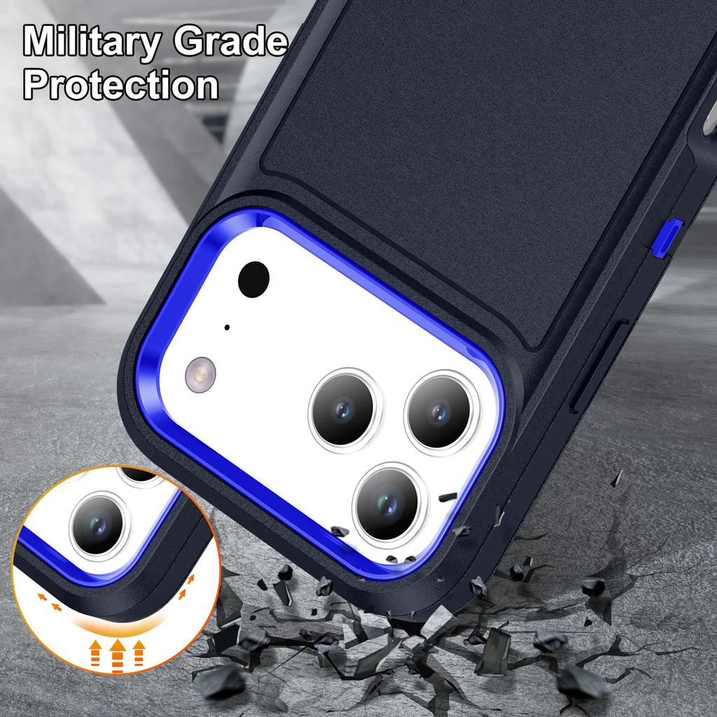 Military Grade Heavy Duty Armor Ott Box Defender Case for IPhone 17 Pro Max Air 16 E 15 14 Plus 13 12 Stand Shockproof Cover
