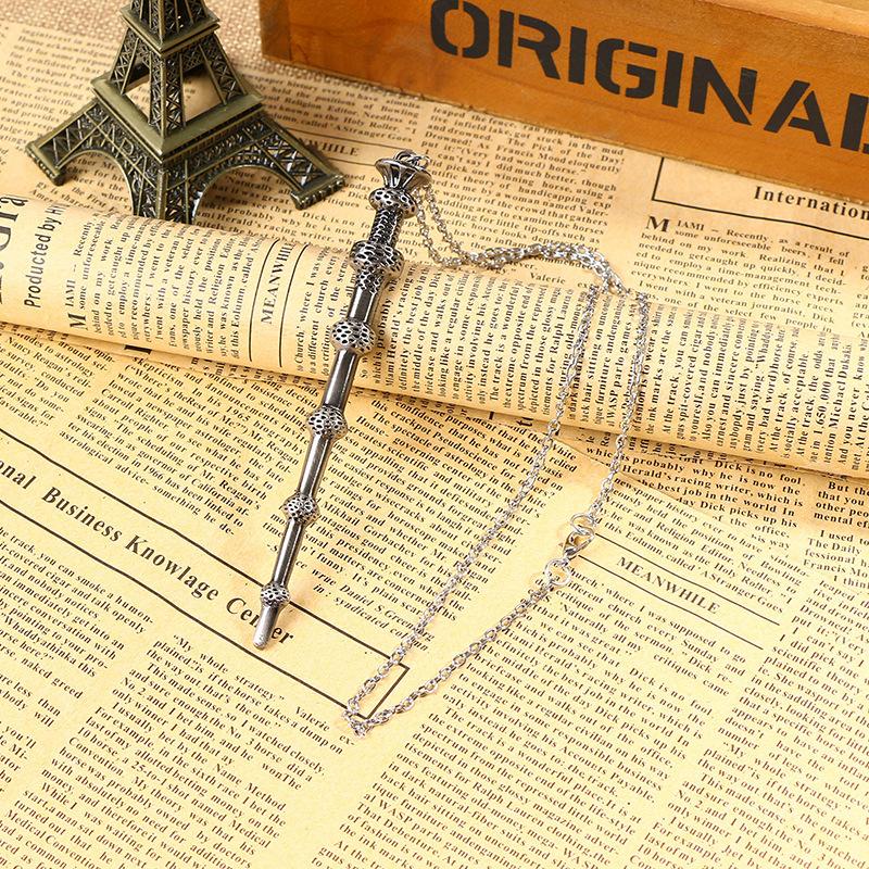 Harry Potter Cosplay Props Magic Wand Metal Pendant Keyring Car Backpack Key Holder Vintage Jewelry Christmas Gift for Friends