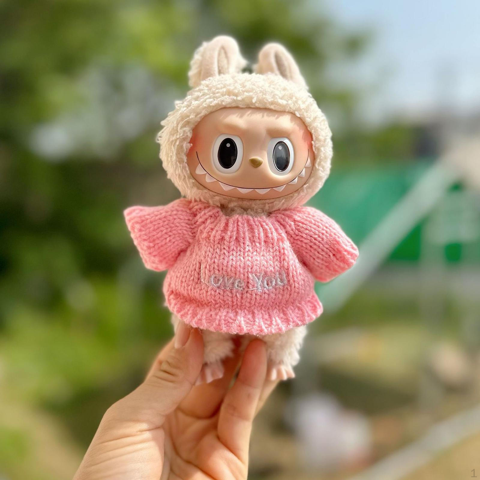 

Комплект свитеров для кукол ростом 15 см - Идеальный подарок детям розовый