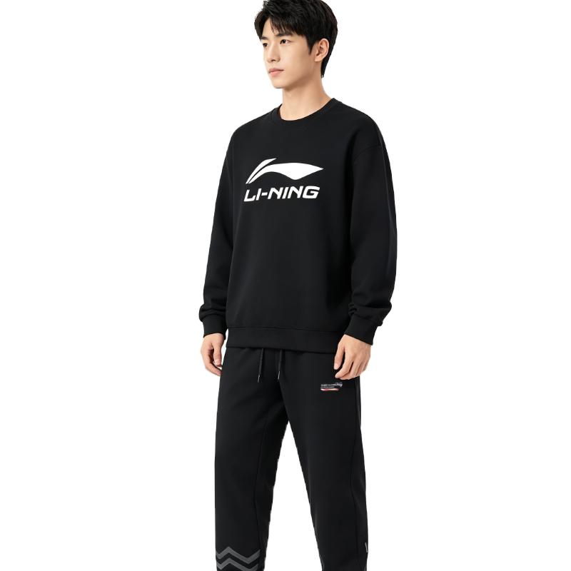 Li-Ning Sweatshirt Sets Men's Crew Neck Moderate