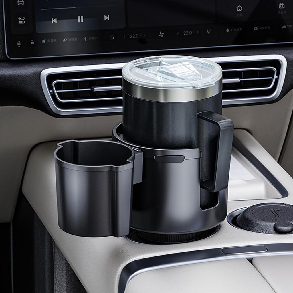 Universal Car Cup Holder Expander Adjustable Adapter For Large Coffee Mugs Smartphone Water Bottle Umbrella, Fits All Vehicles