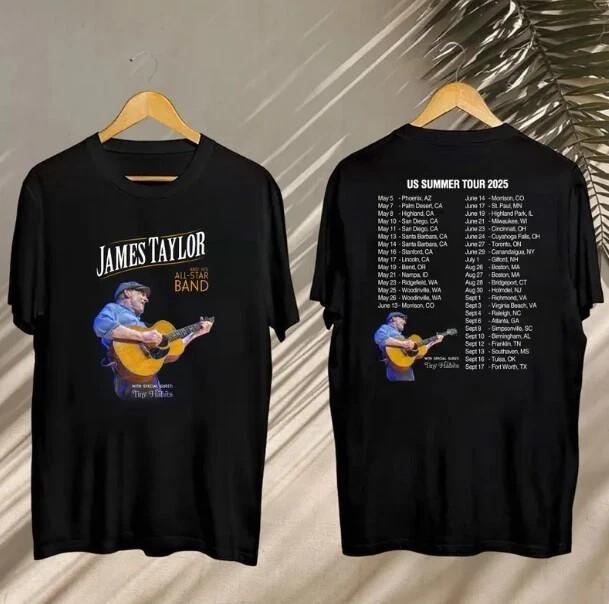 James Taylor Summer Tour 2025 Shirt James Taylor 2025 Concert Unisex T-Shirt XXXL