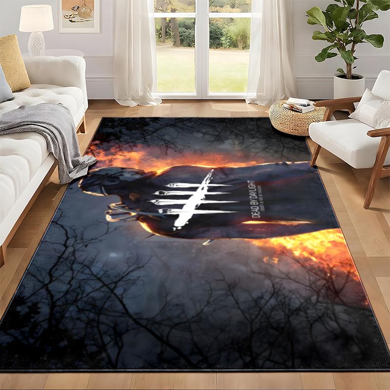 Dead by Daylight Carpet Door Mat for Living Room or Bedroom Protective Mat Under Chair Office Decoration Christmas Gift Birthday Present