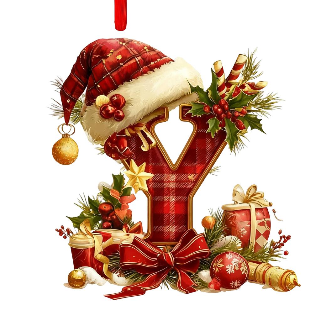 26 Letter,Christmas,Ornaments,Acrylic,1