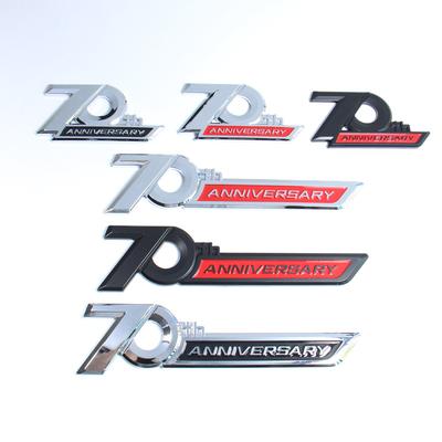 Modification Land Cruiser Modified 70th Anniversary Commemorative Version Car Logo Suitable for Lu Xun LC200 Car Metal Sticker Decoration