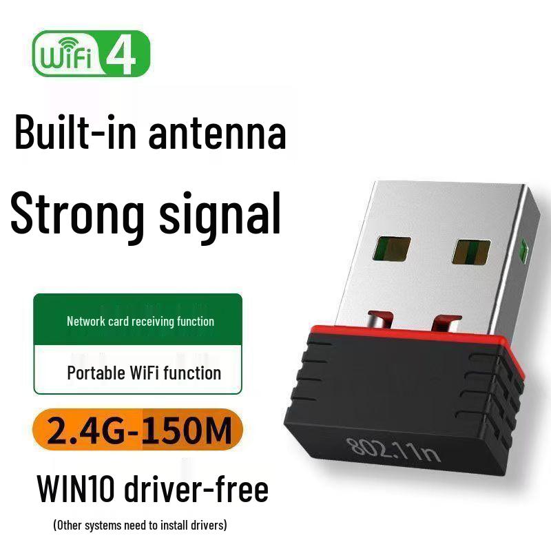 1300Mbps Dual-Band 5G USB Wireless Network Card, WiFi 6, Driver-Free for Computer