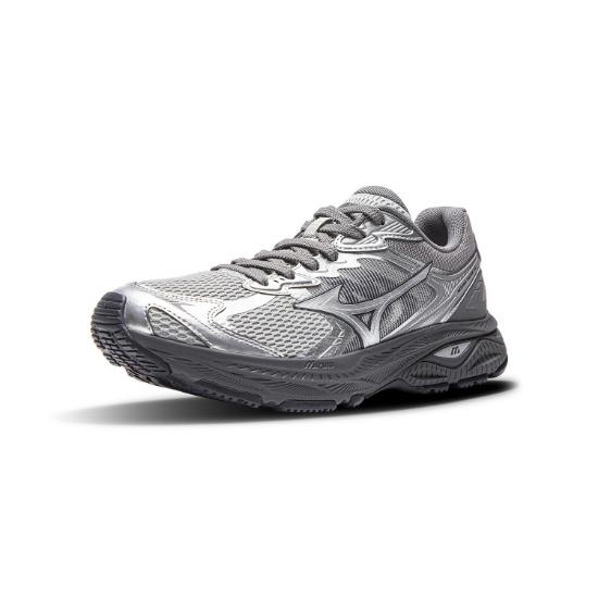 Mizuno Racer V2 Retro Functional Trendy Versatile Casual Comfortable Low-Top Running Shoes Unisex Sneaker Silver Shark-Gray Ebony-Gray D1GH250613