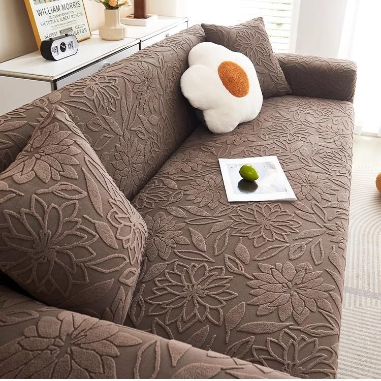 Nuovo copridivano elasticizzato in velluto jacquard, universale, per tutte le stagioni, antigraffio e antipolvere, ideale per gatti.