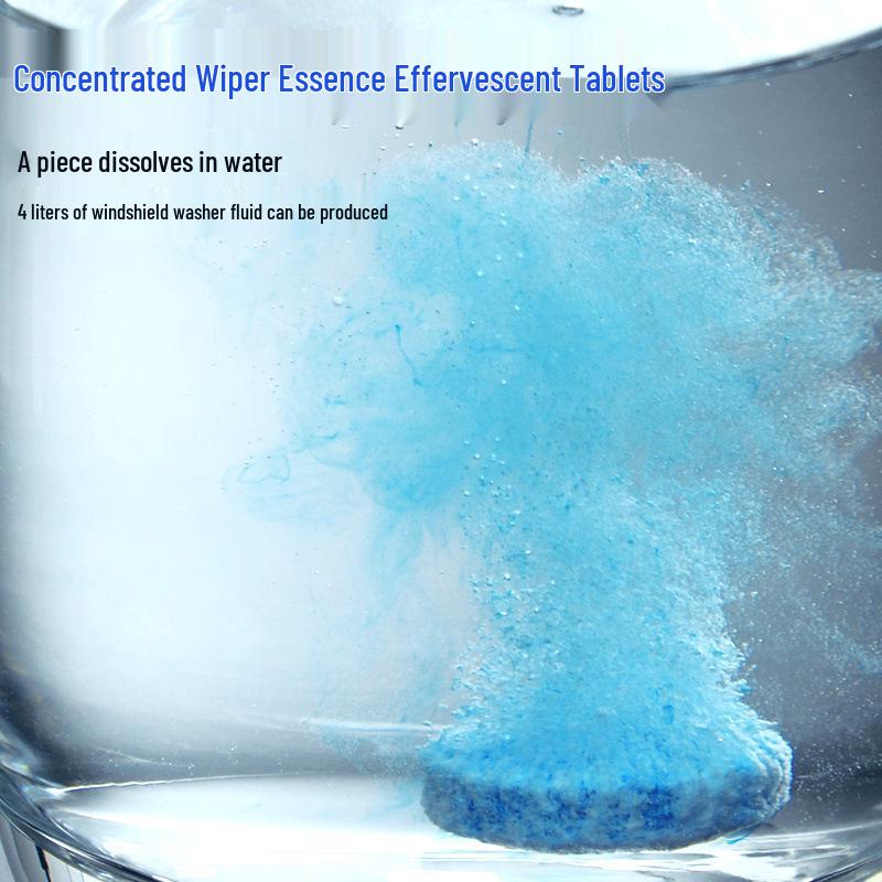 Effervescent Windshield Washer Fluid Tablets - Super Concentrated Cleaning Agent for Car Glass