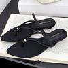 Fashion Pointed Toe Open Toe Comfortable Women Flip Flops Narrow Strap Clamp The Foot Roman Sandals Summer Fashion Vacation Beach Shoes