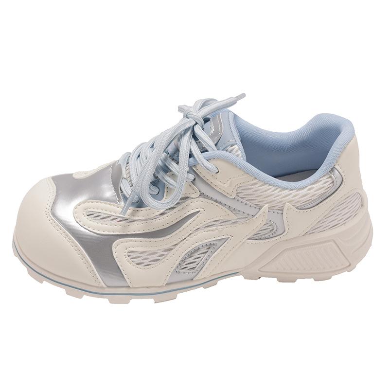 

College style women s spring new comfortable versatile flat casual net shoes board shoes 40