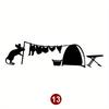 Lovely Mouse Black Car Decals Auto Window Bumper Body Removable Vinyl Decals Animal Auto Accessories Water-Repellent Ornament