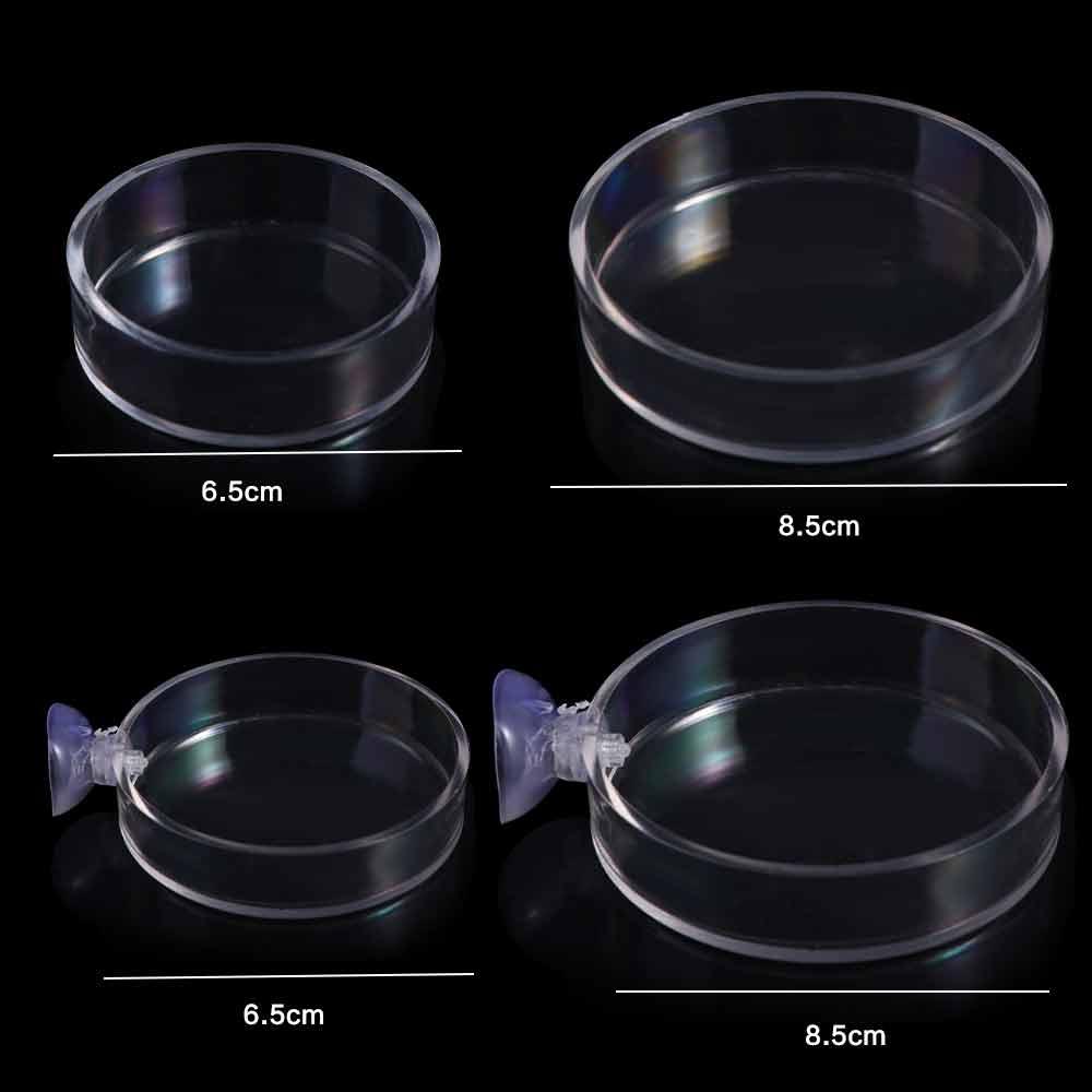 1PC Practical Durable for Fish Tank Transparent Acrylic Shrimp Food Box Fish Feeding Dish Shrimp Feeder Fish Feeding Bowl