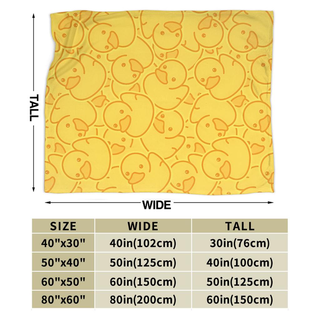 Yellow Duck Blanket Quality Super Soft  Bedding Throws Winter Boy Girl Couch Chair Novelty Bedspread