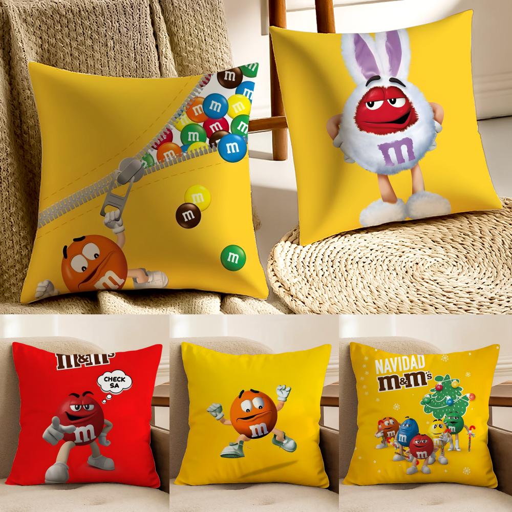 brand playful MMs Cushion Cover Pillowcase Antidustmite living Room Sofa Decor Cushion Room