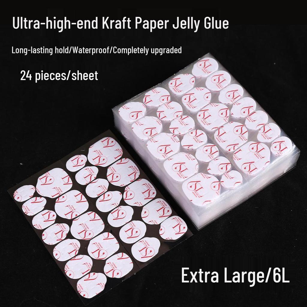 Wodoodporne, długotrwałe żelowe kleje do paznokci typu press-on - Ultracienkie, super przylepne, dwustronne kleje do przedłużonego nail artu