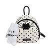 Schoolbag Korean Polka Dot Cartoon Angel Kitten Backpack Female Niche Design Exquisite Sweet Cute Versatile Portable Backpack