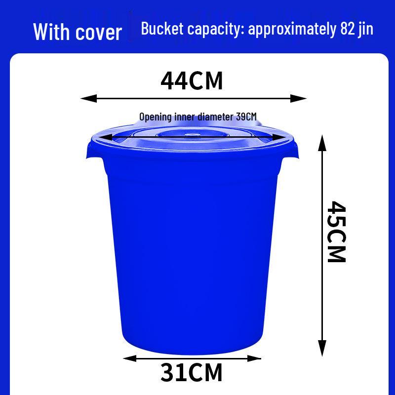 Large Food-Grade Plastic Water Storage Bucket - Extra Capacity & Thickened Design