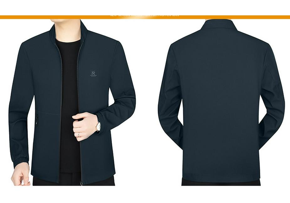 2026 Spring Men's Fashionable Business Casual Jacket - Lightweight, Short Style for Young and Middle-Aged.
