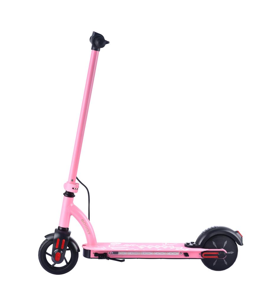 BOGIST E6 PRO Dětská elektrická koloběžka 24V1.5Ah Baterie 80W Motor 5 PALCOVÁ Plná pneumatika Jízda venku Skládací E-koloběžka
