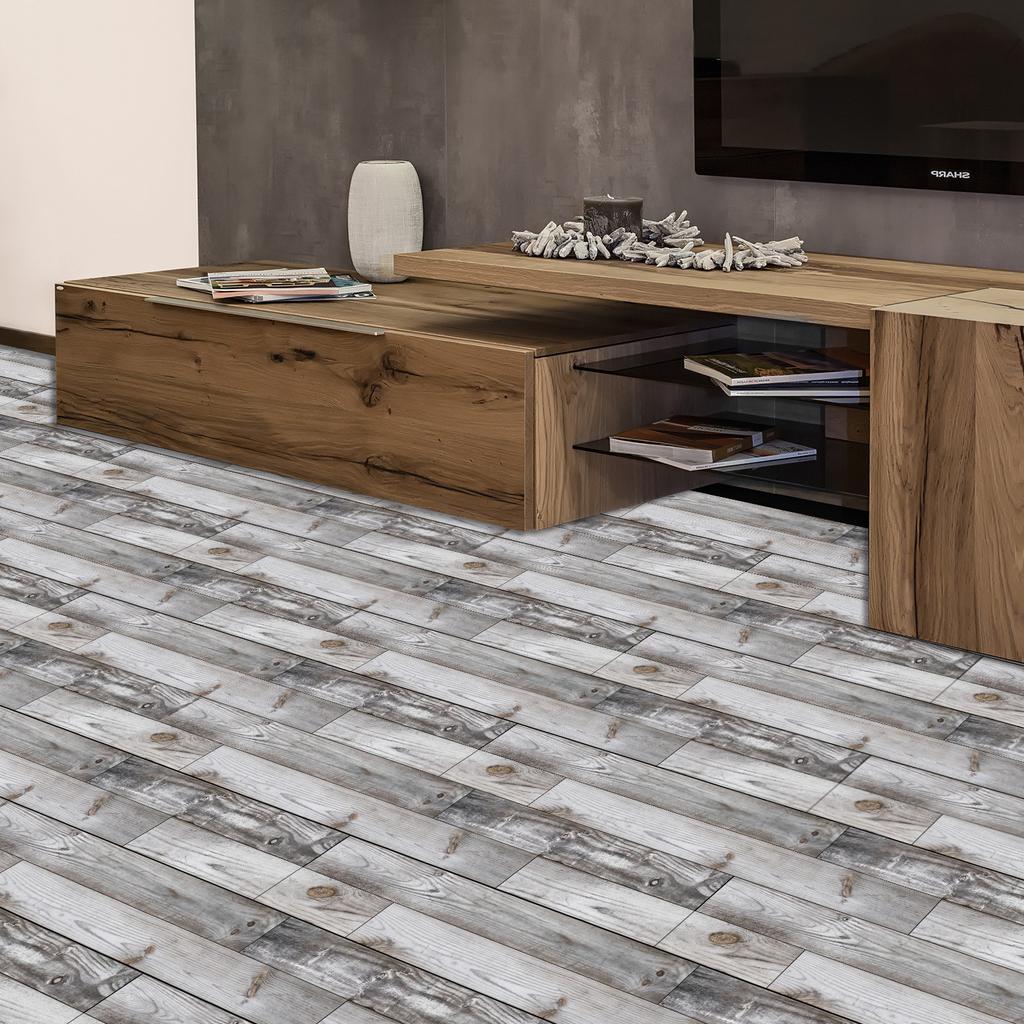 American Wood Grain Floor Sticker Thickened Matte Pvc Floor Sticker Home Renovation Sticker Wall Sticker Self-Adhesive