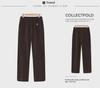 Plus Size Corduroy Velvet-Lined Pants for Middle-Aged & Elderly Women - Warm & Thick for Autumn/Winter