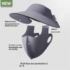 Summer Three-In-One Sunscreen Mask Detachable Full-Face Cycling Cap For Women