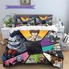 Death Note Pattern Bedding Quilt Set Quilt Cover Pillowcase Home Decoration Birthday Gift (1 * duvet cover + 2 * pillowcase, without core)