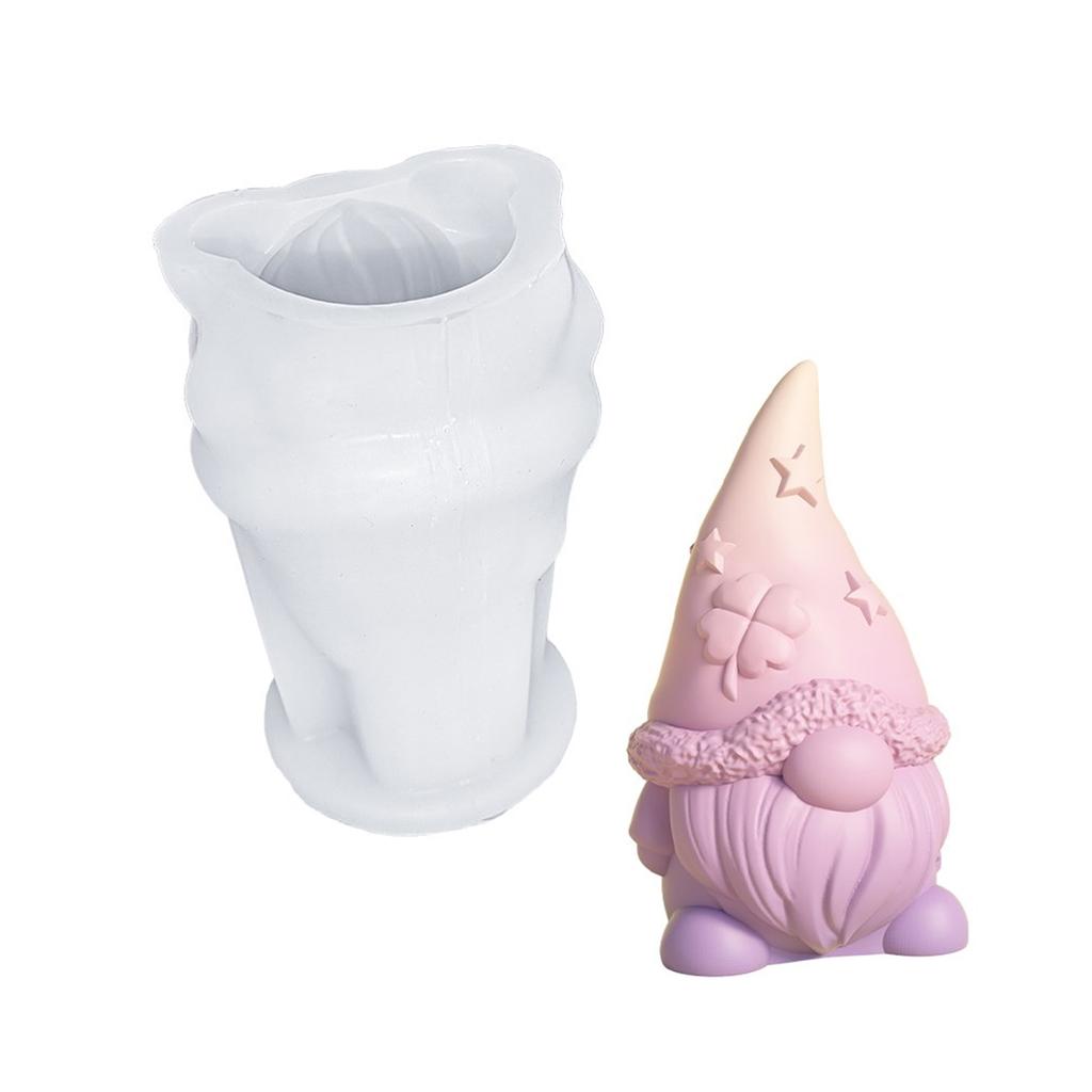 DIY Herz Stern Wichtel Silikonform Dsiplay Ornament Formen zum Basteln von Resin Gips und Duftkerzen Heimdeko