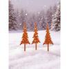 Vintage Metal Garden Stakes Antique Outdoor Yard Decor Rustic Weatherproof Easy Installation Patio Lawn Ornament