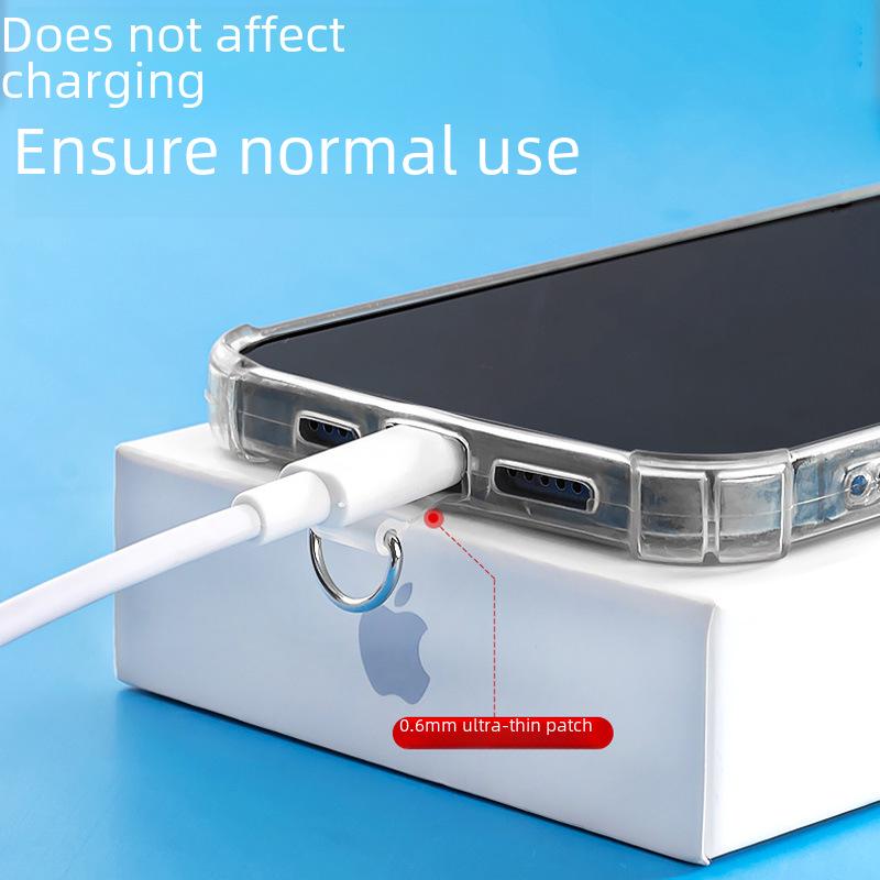 Ultra-Thin Transparent TPU Phone Lanyard Clip - Secure Anti-Lost Soft Case Attachment