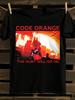 Heavy-Duty Code Orange Red Hurt Letter Print Cotton Tshirt
