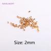 1.5mm/2mm Tubular Crimp Bead 18K Gold Plated 2mm/2.5mm Crimp Beads For Jewelry Making,DIY Jewelry Fittings Accessories