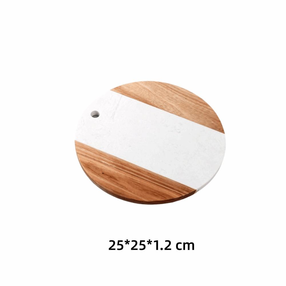 Heat-resistant Marble Wood Cutting Boards Mold-resistant Fruit Plate Preparing The Ingredients