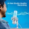 HyperX QuadCast 2 USB Microphone for Gaming,Streaming and Podcasting,with On-Board Controls,LED Lighting,Removable Shock Mount,PC,Mac,PS5,PS4,USB-C