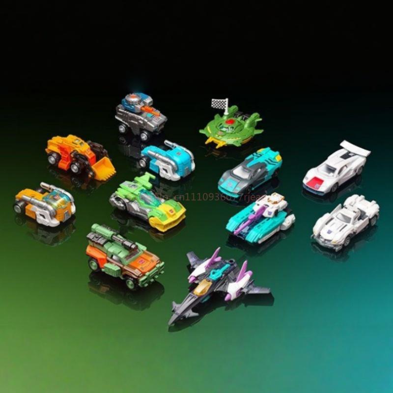 New Wheels 1:64   C02 Optimus Prime Megatron Action Figures Assembled Car Model Collectible Gift