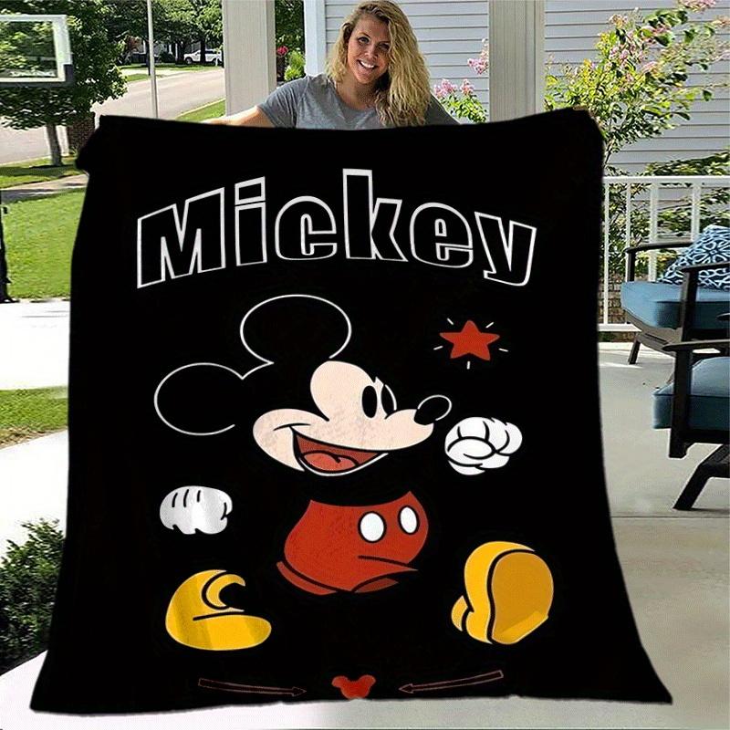 1pc Mickey Printing Blanket - Soft, All-Season Throw for Living Room, Bedroom,Personalized Gift with Adorable Cartoon Design