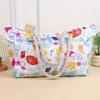 popular striped beach bag large-capacity travel storage bag bold cotton portable shopping environmental tection bag