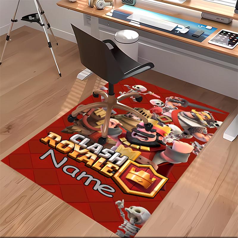 Custom Personalization Clash Royale Print Area Rug - Soft, Washable Non-Slip Indoor Mat,Living Room,Home&Office Decorative Rug